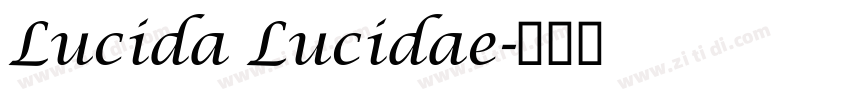 Lucida Lucidae字体转换